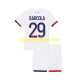 Camisola Paris Saint-Germain Bradley Barcola 29 Criança Equipamento Segundo 2024-2025 Manga Curta